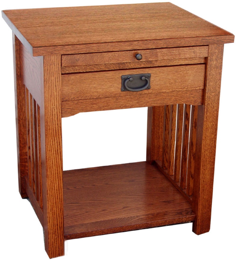 Mission Oak 1 Drawer Nightstand